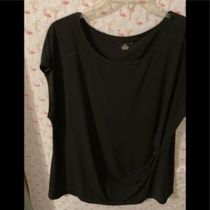 Lane Bryant blouse w side ruching